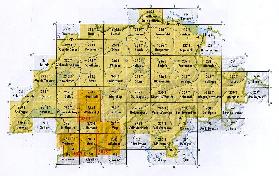 mapa švýcarsko psč