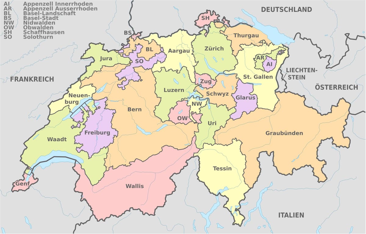 basel mapa švýcarska