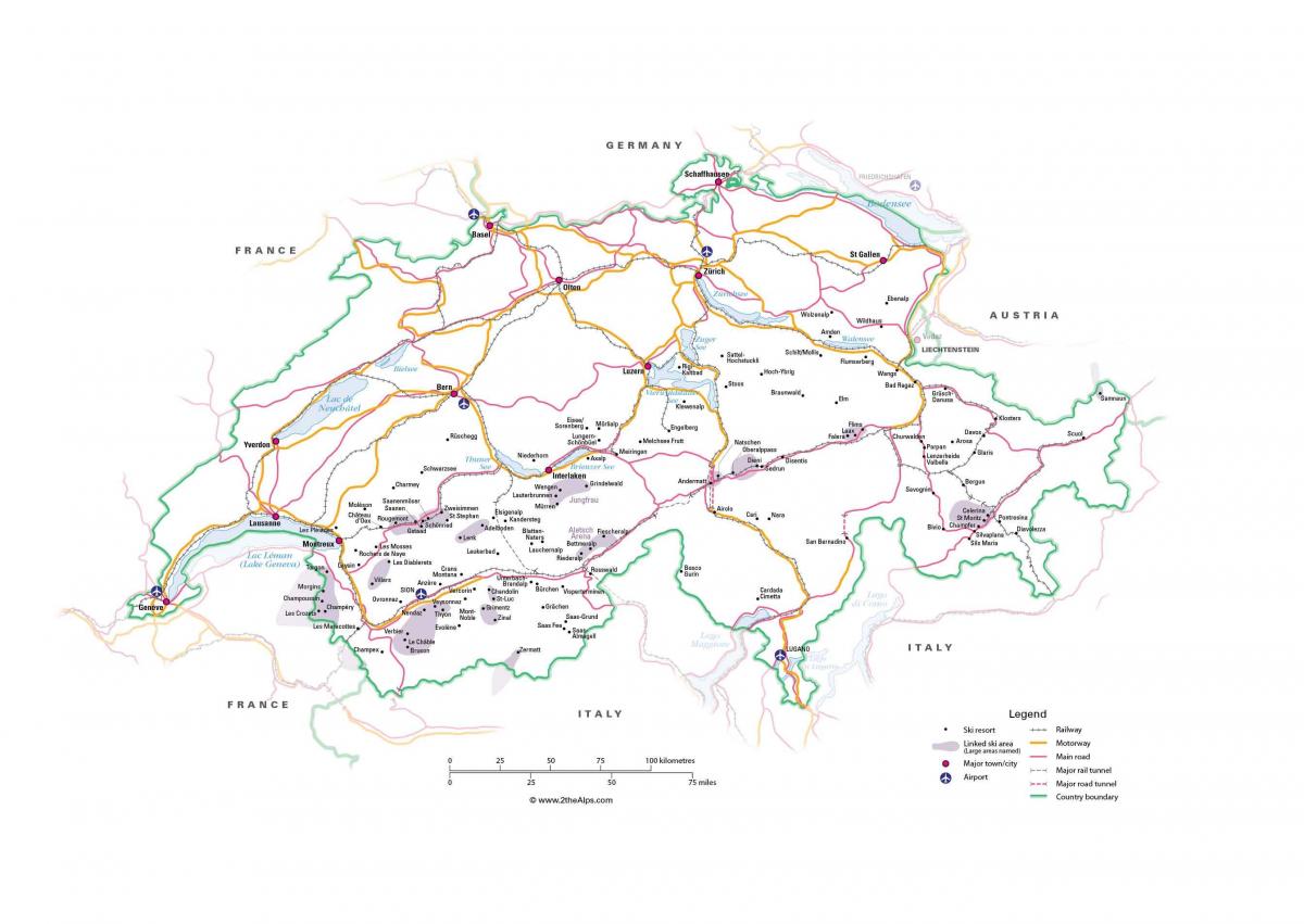 mapa švýcarska metro 