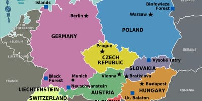 Mapa černý les švýcarsko 