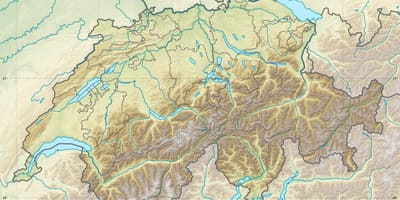 Mapa švýcarska úlevu