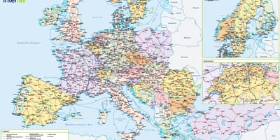 Mapy interrail švýcarsko 