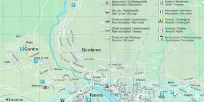 Mapa kemp ve švýcarsku