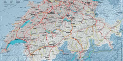 Mapa sbb mapu švýcarska